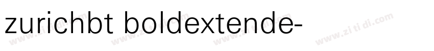 zurichbt boldextende字体转换